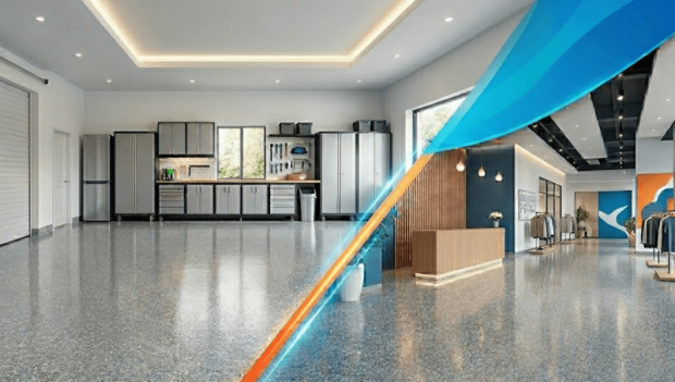 Polyaspartic floor coating